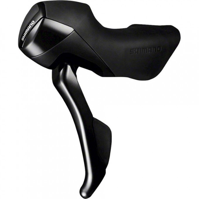 Шифтер/Тормозная ручка SHIMANO ST-RS405, левый, 2 скорости, с тросом переключателя, темно-серый ISTRS405LI