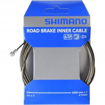 Трос тормозной SHIMANO шоссе 1.6X3500 мм, для #800 3501-4, нержавеющая сталь, Y80035014 Трос тормозной SHIMANO шоссе 1.6X3500 мм, для #800 3501-4, нержавеющая сталь, Y80035014